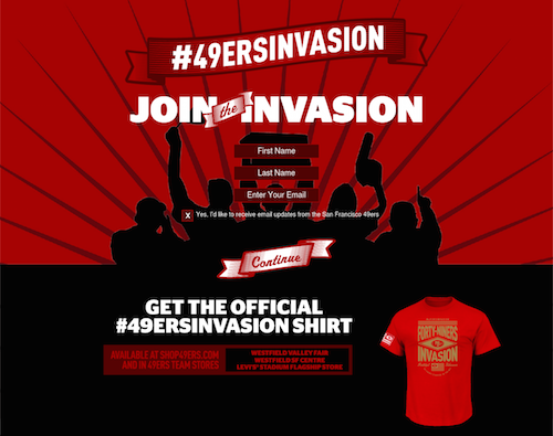 Join the 49ers Invasion!
